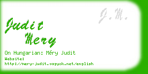 judit mery business card