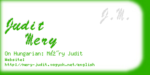 judit mery business card